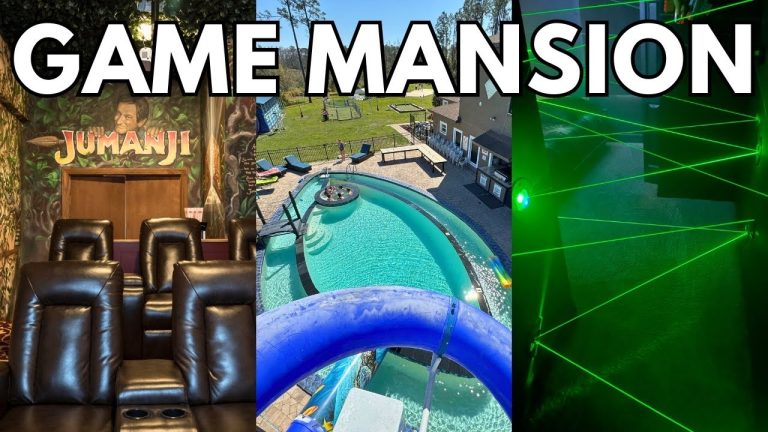 GIANT Game-Themed Mansion Near Orlando, Florida | The Great Escape Lakeside Retreat Tour