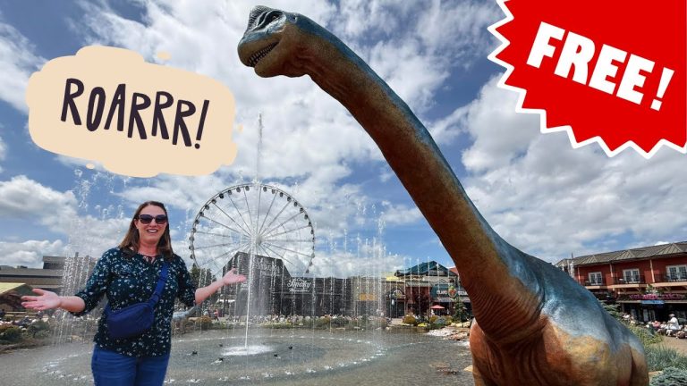 Discover the NEW Jurassic Adventure Dinosaur Fountain Show at The Island in Pigeon Forge!