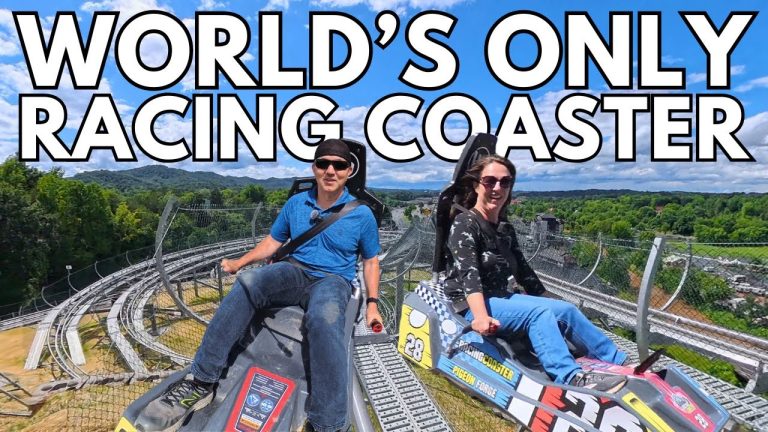 NEW Pigeon Forge Racing Coaster POV  Riding The World's ONLY Racing Mountain Coaster!